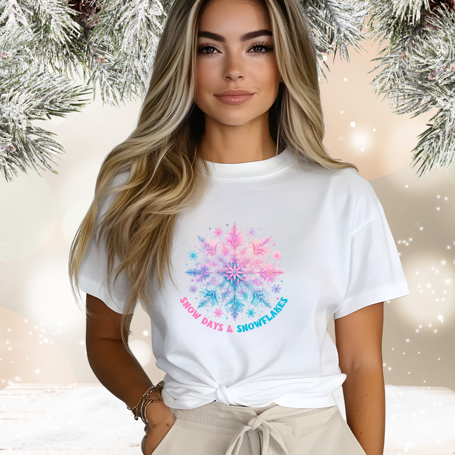 Snow Days & Snowflakes T‑Shirt