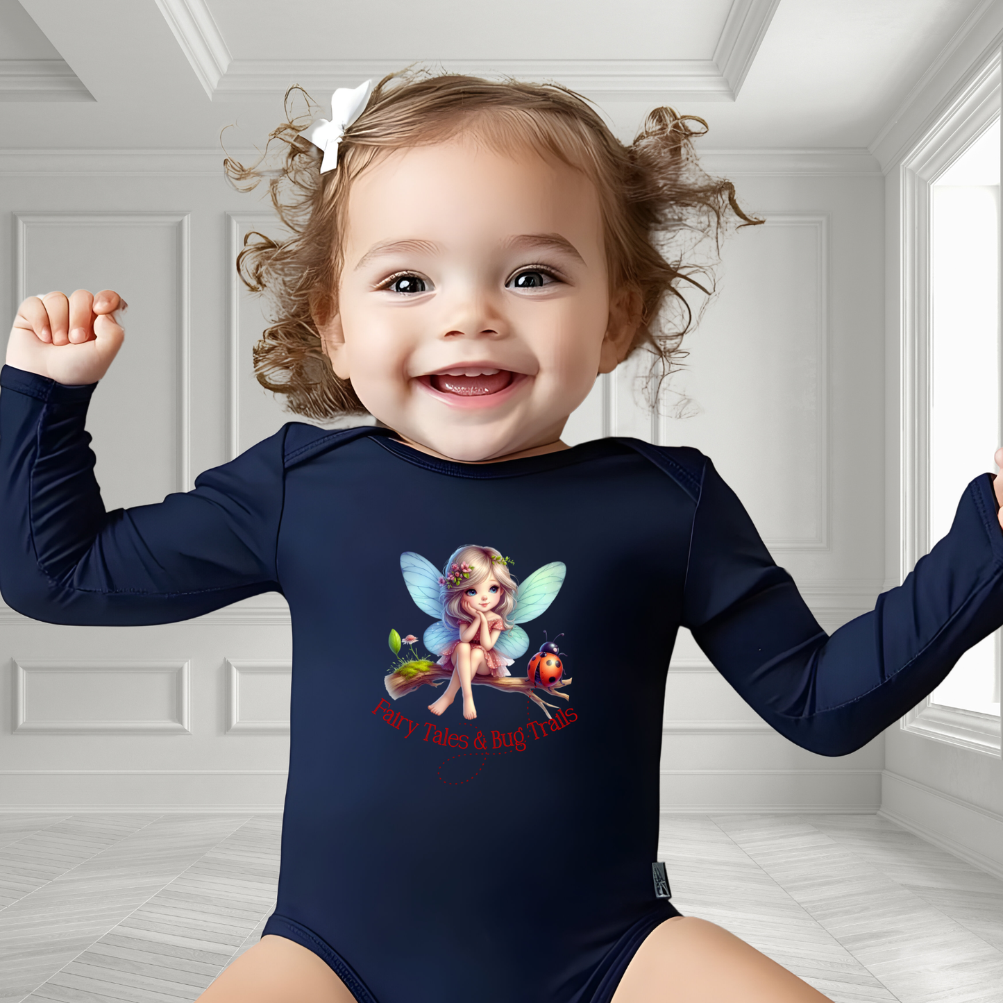 Fairy Tales & Bug Trails Infant Long Sleeve Onesie