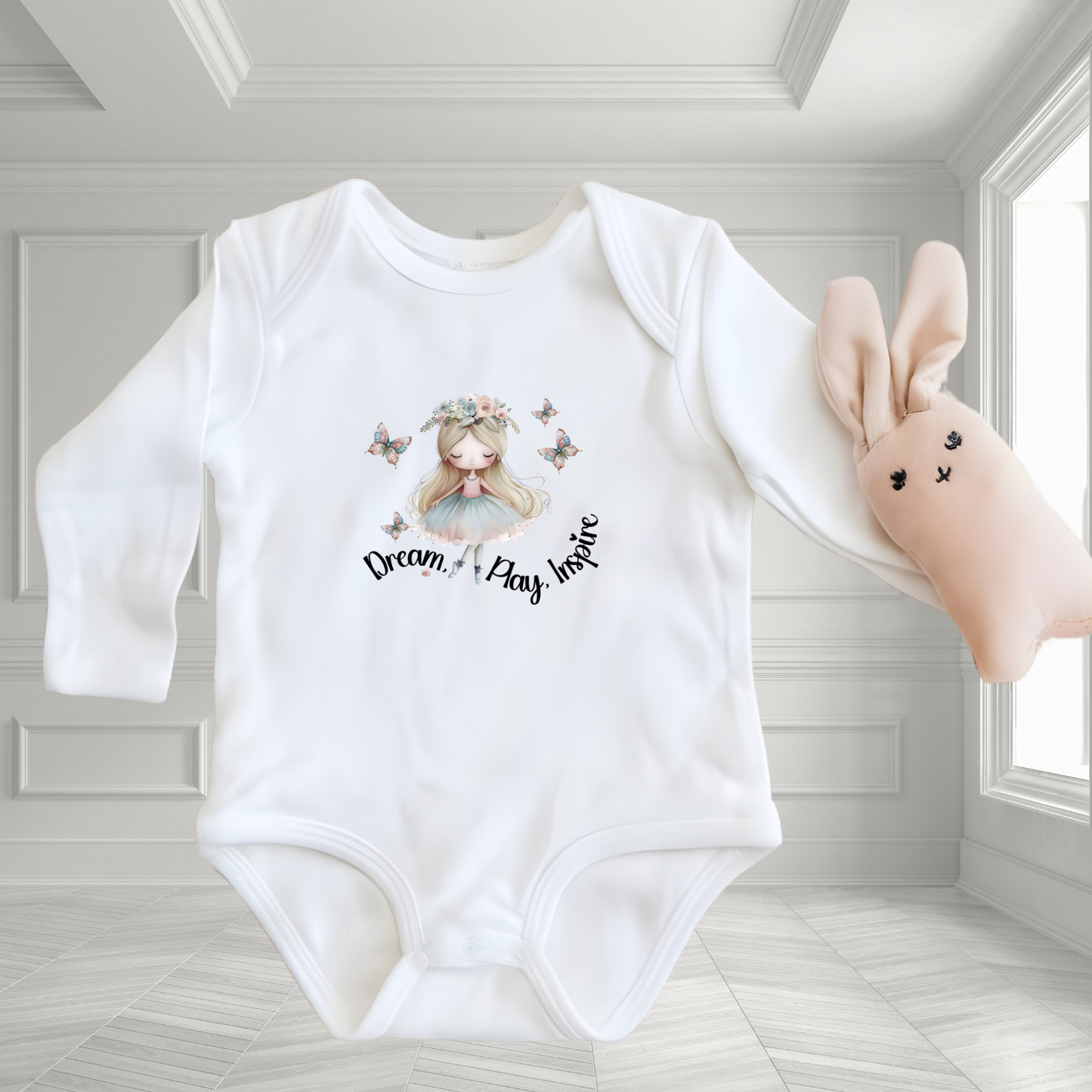 Dream, Play, Inspire Infant Long Sleeve Onesie