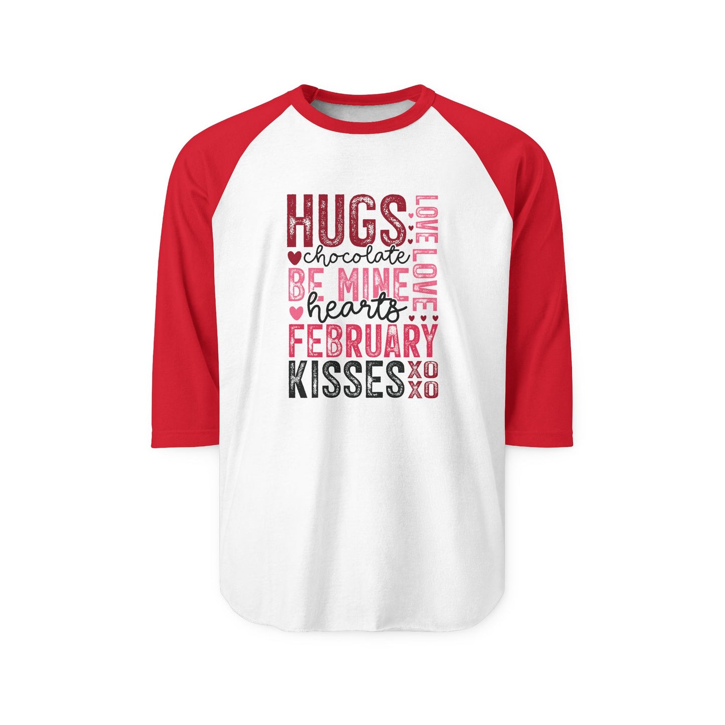 Valentine Typography Baseball Tee