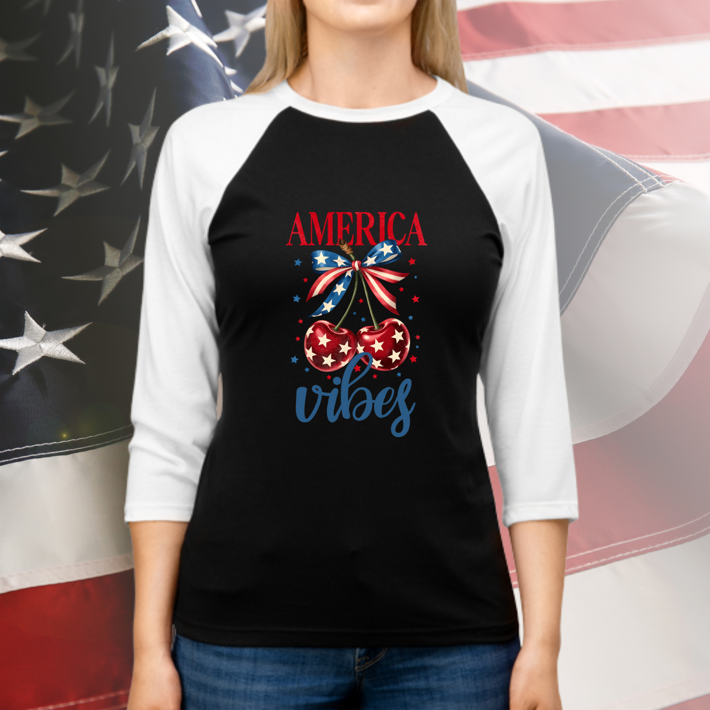 America Vibes Baseball Tee
