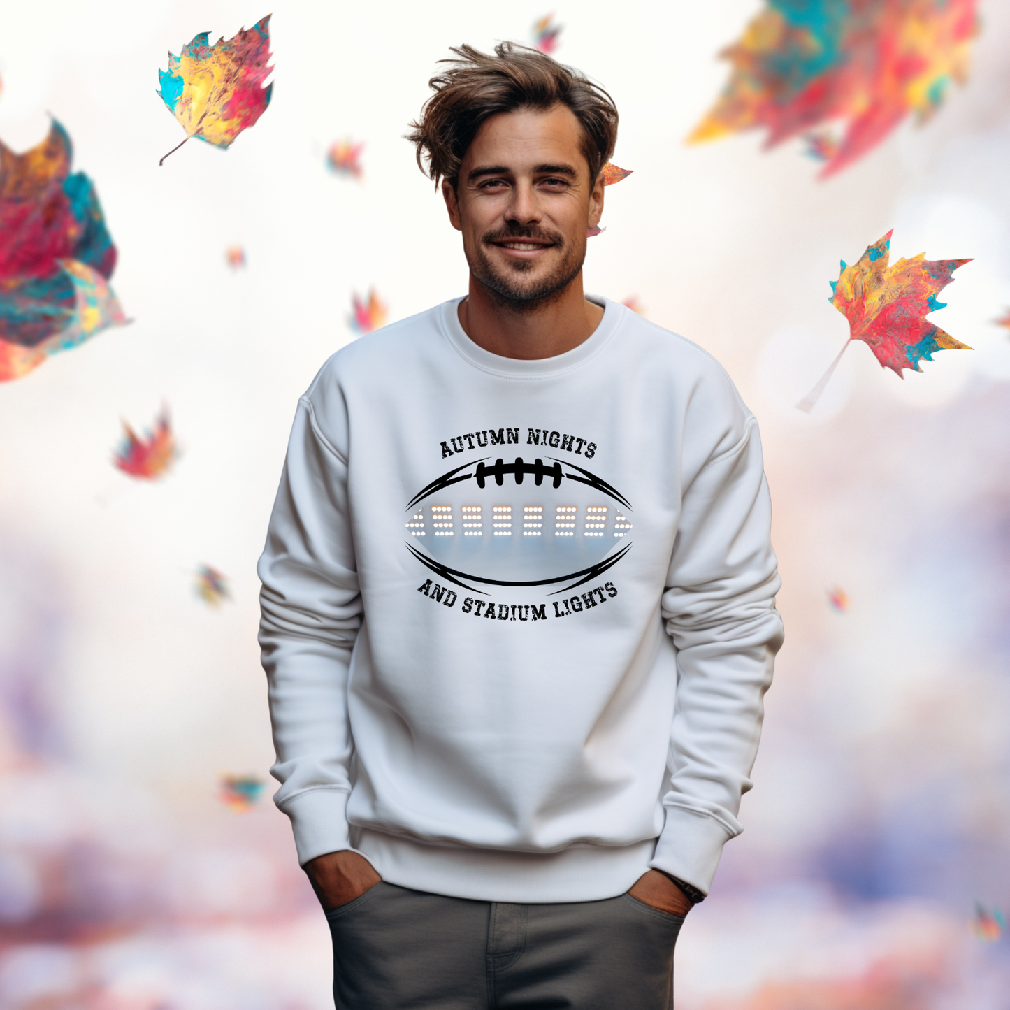 Autumn Nights & Stadium Lights Crewneck Sweatshirt