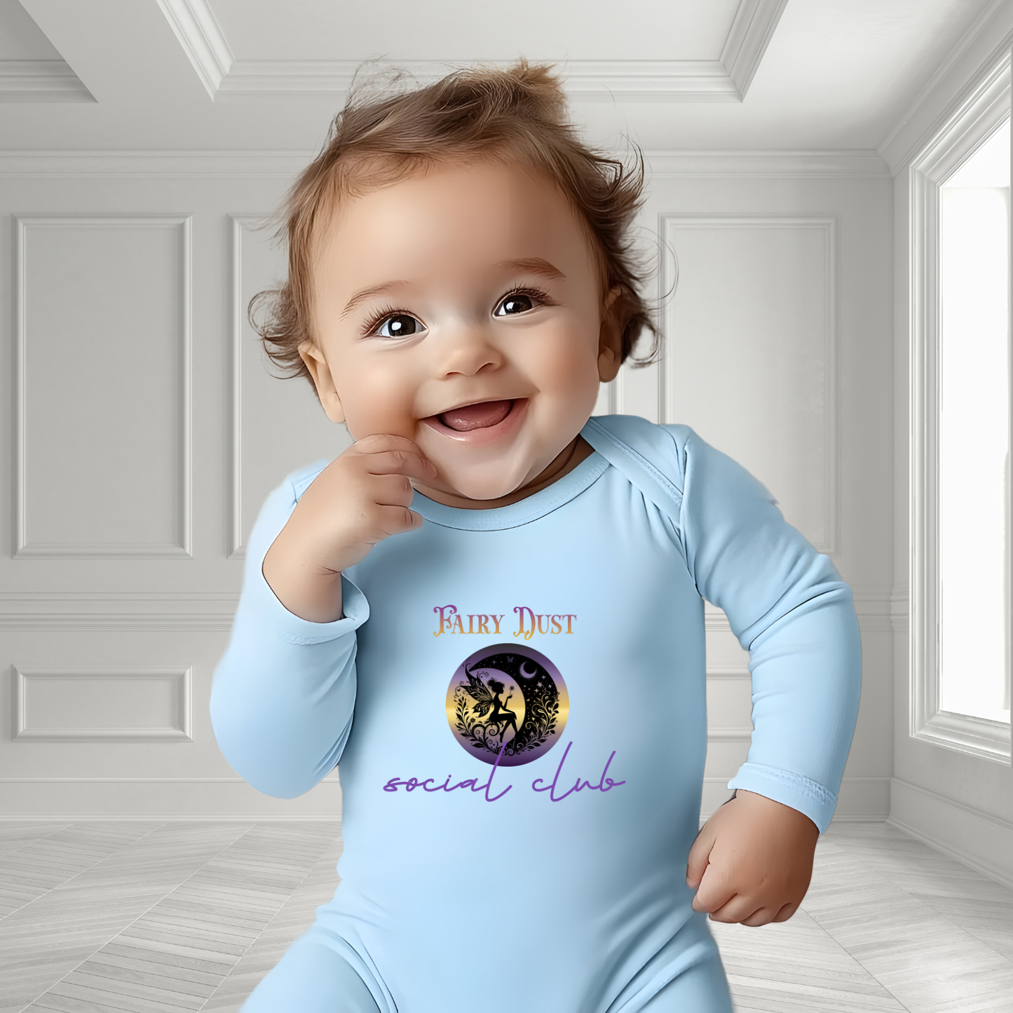 Fairy Dust Social Club Infant Long Sleeve Onesie