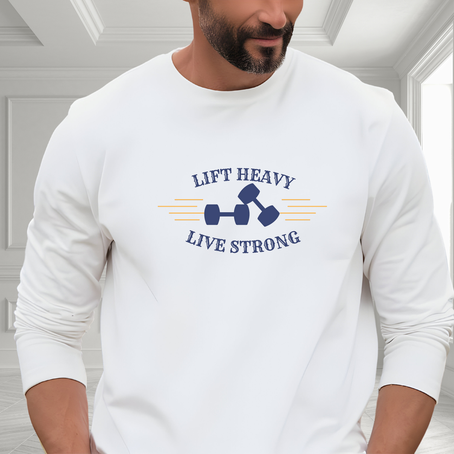 Lift Heavy Live Strong Long Sleeve Tee