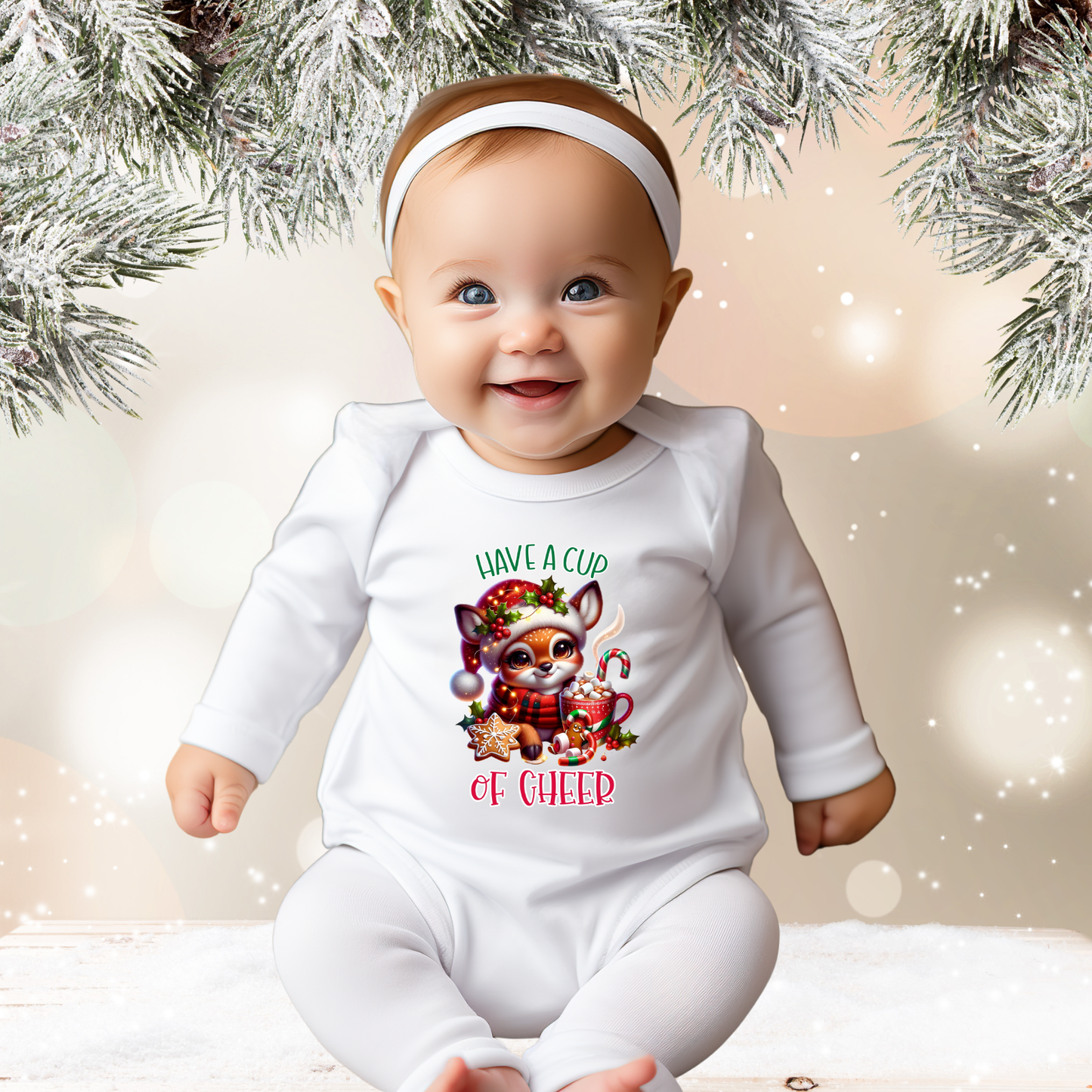 Have A Cup Of Cheer Infant Long Sleeve Onesie