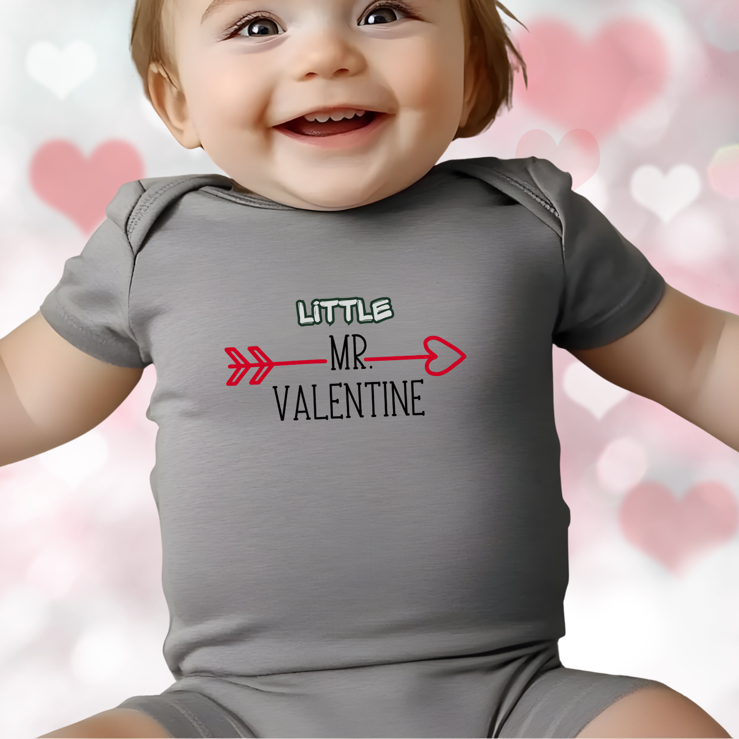 Little Mr. Valentine Infant Short Sleeve Onesie
