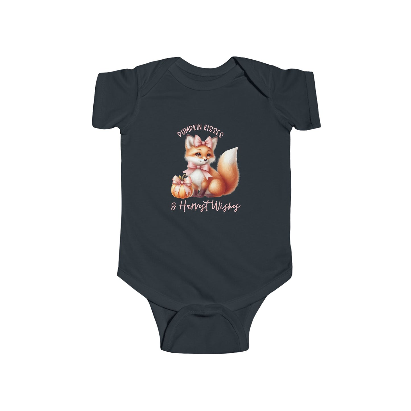 Pumpkin Kisses & Harvest Wishes Infant Short Sleeve Onesie