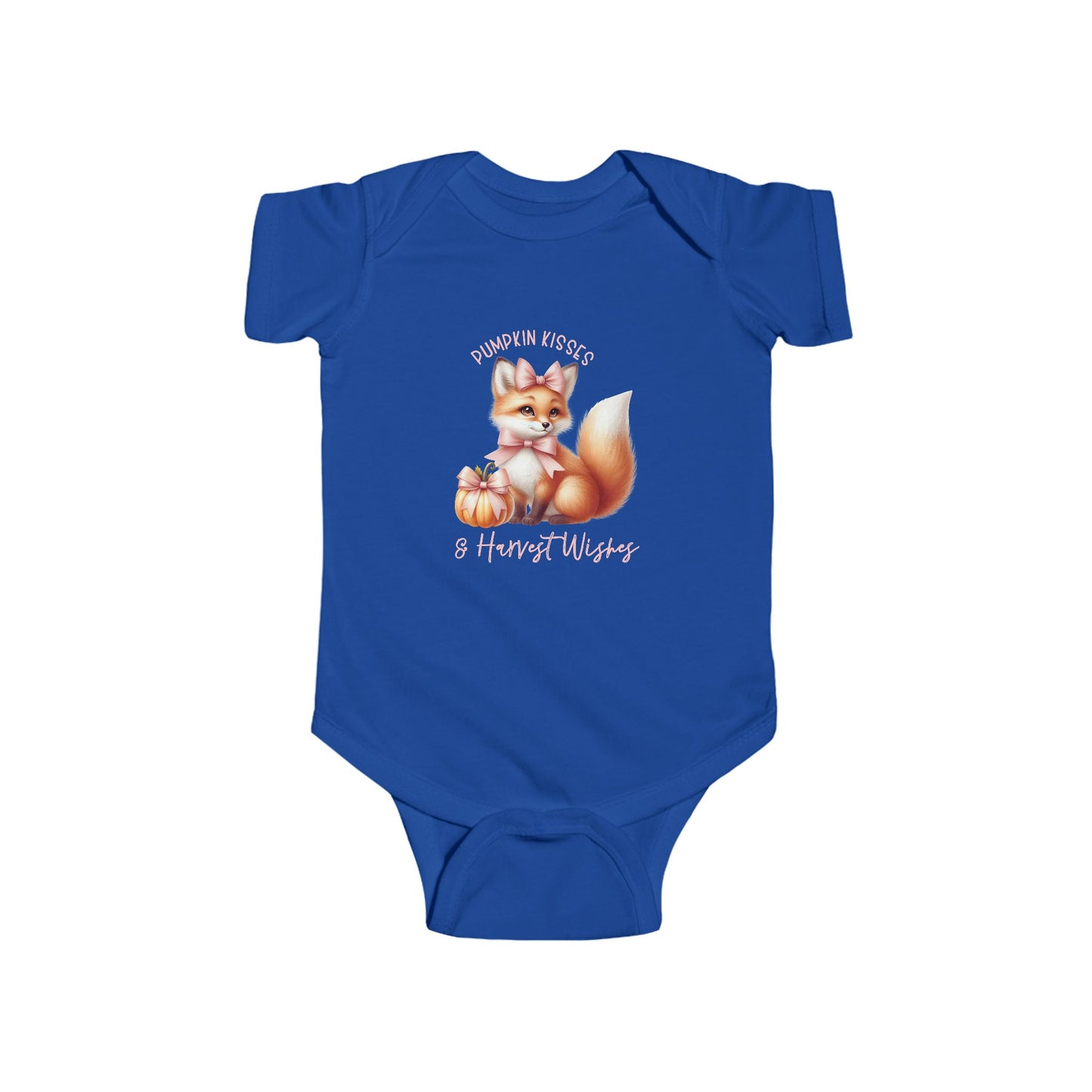 Pumpkin Kisses & Harvest Wishes Infant Short Sleeve Onesie