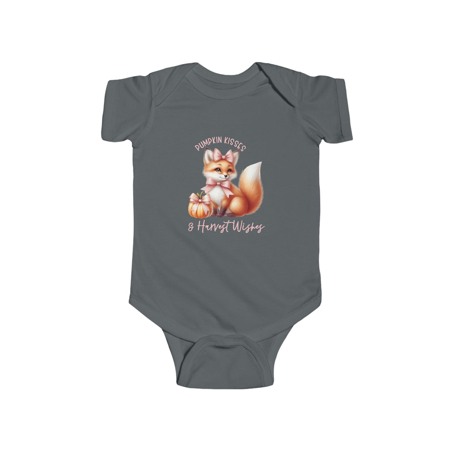 Pumpkin Kisses & Harvest Wishes Infant Short Sleeve Onesie