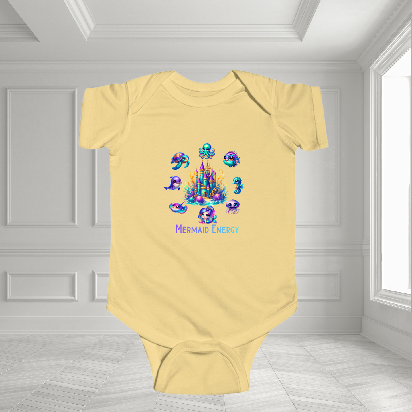 Mermaid Energy Infant Short Sleeve Onesie
