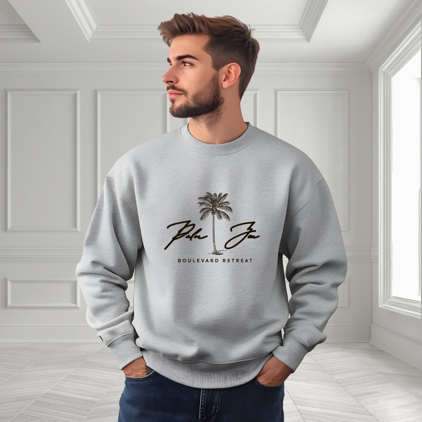 Palm Zen Crewneck Sweatshirt