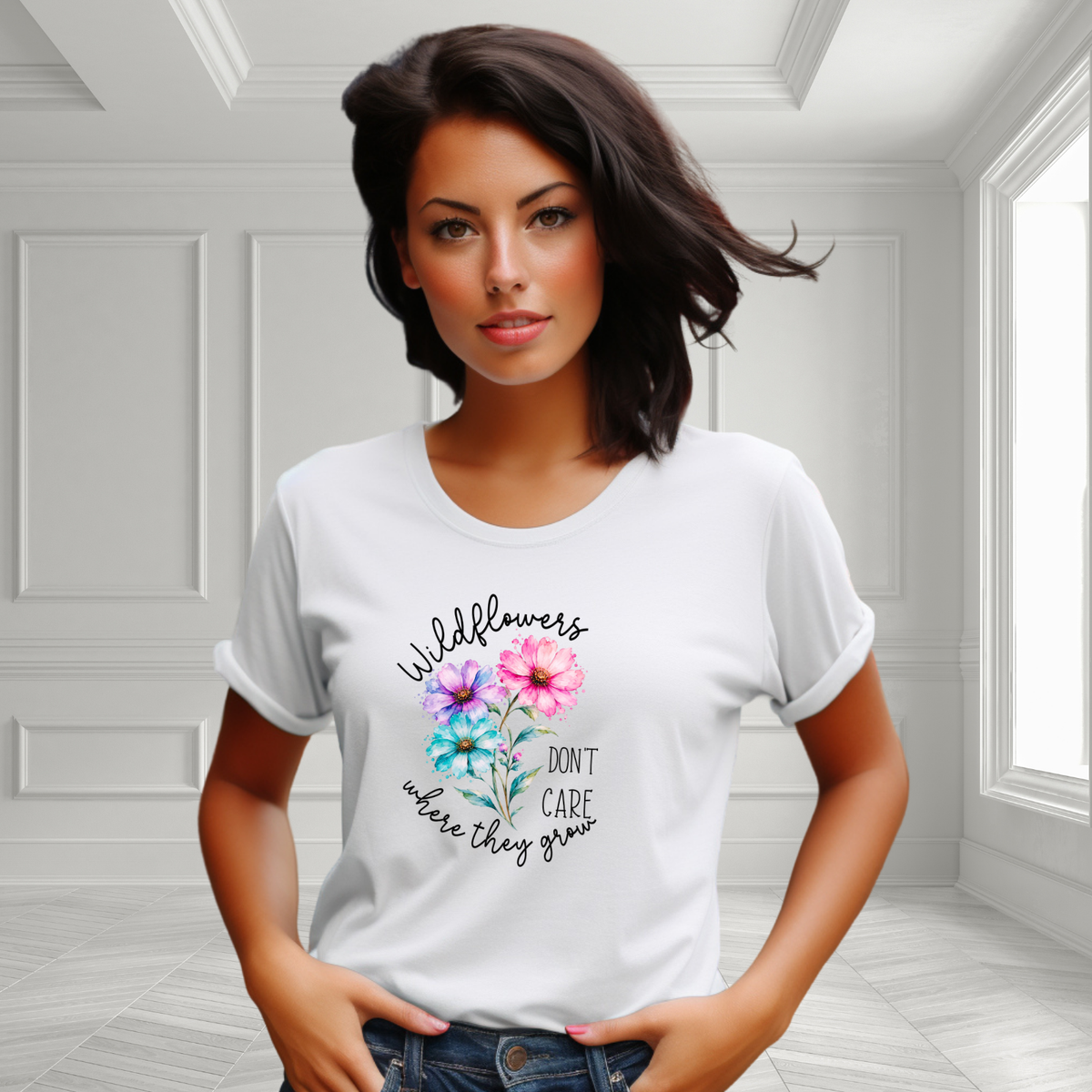 Wildflowers Don’t Care Where They Grow T-Shirt