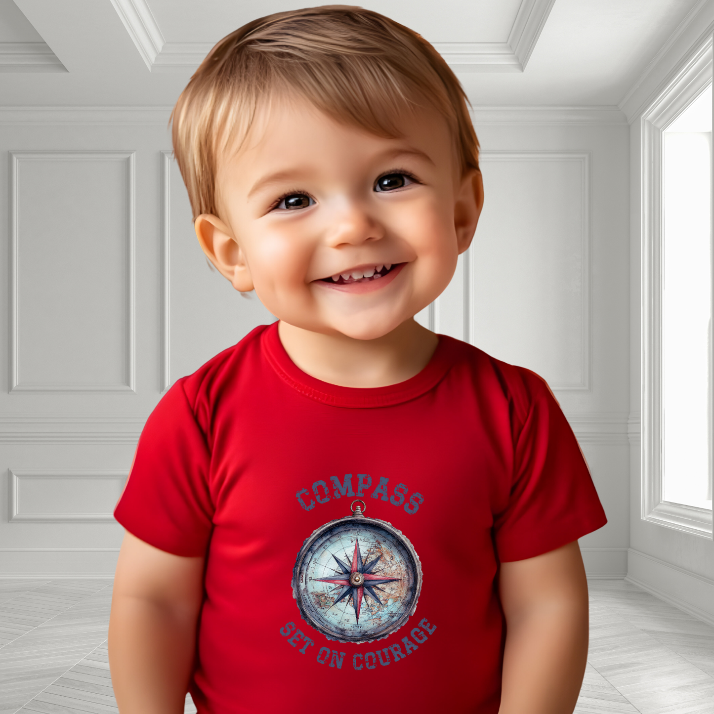 Compass Set On Courage Kid’s T-Shirt