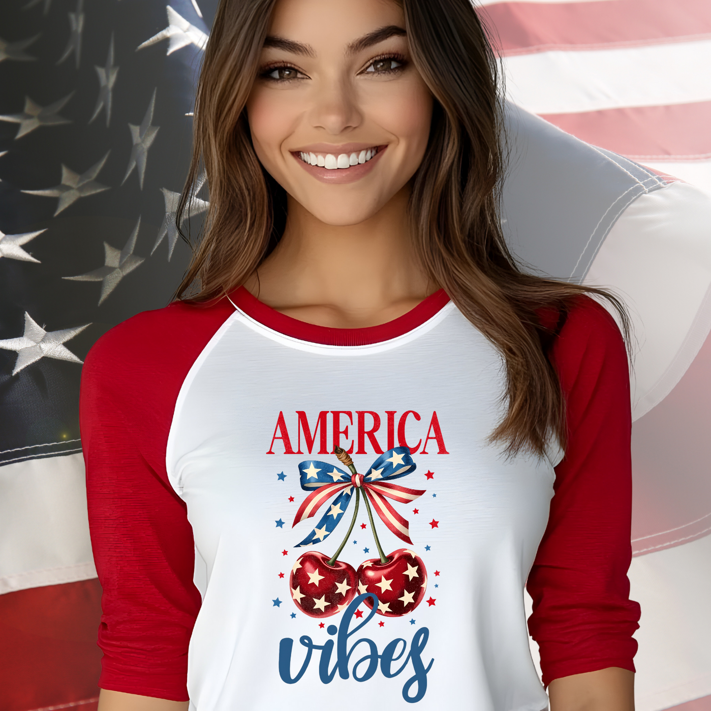 America Vibes Baseball Tee