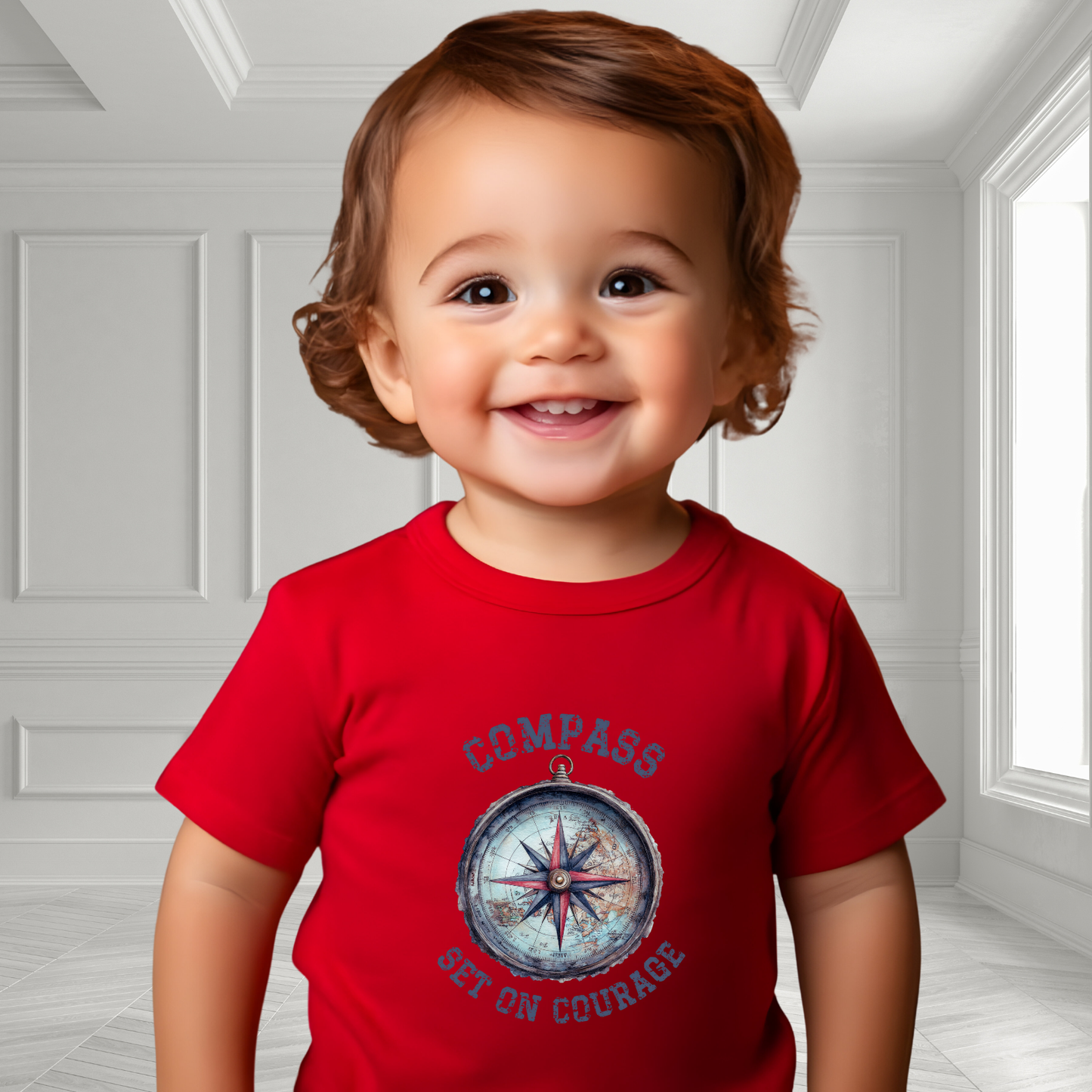 Compass Set On Courage Kid’s T-Shirt