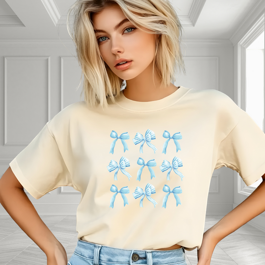 Coquette Blue Bows T-Shirt