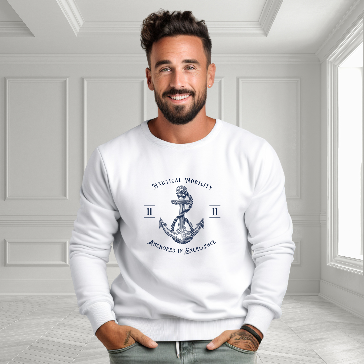 Nautical Nobility Crewneck Sweatshirt