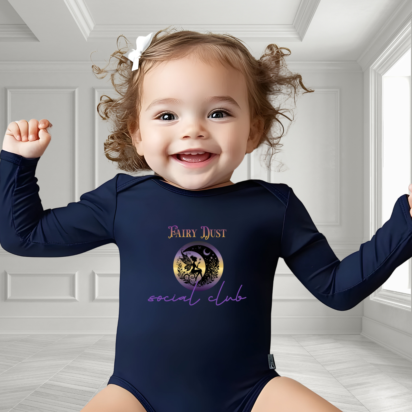 Fairy Dust Social Club Infant Long Sleeve Onesie