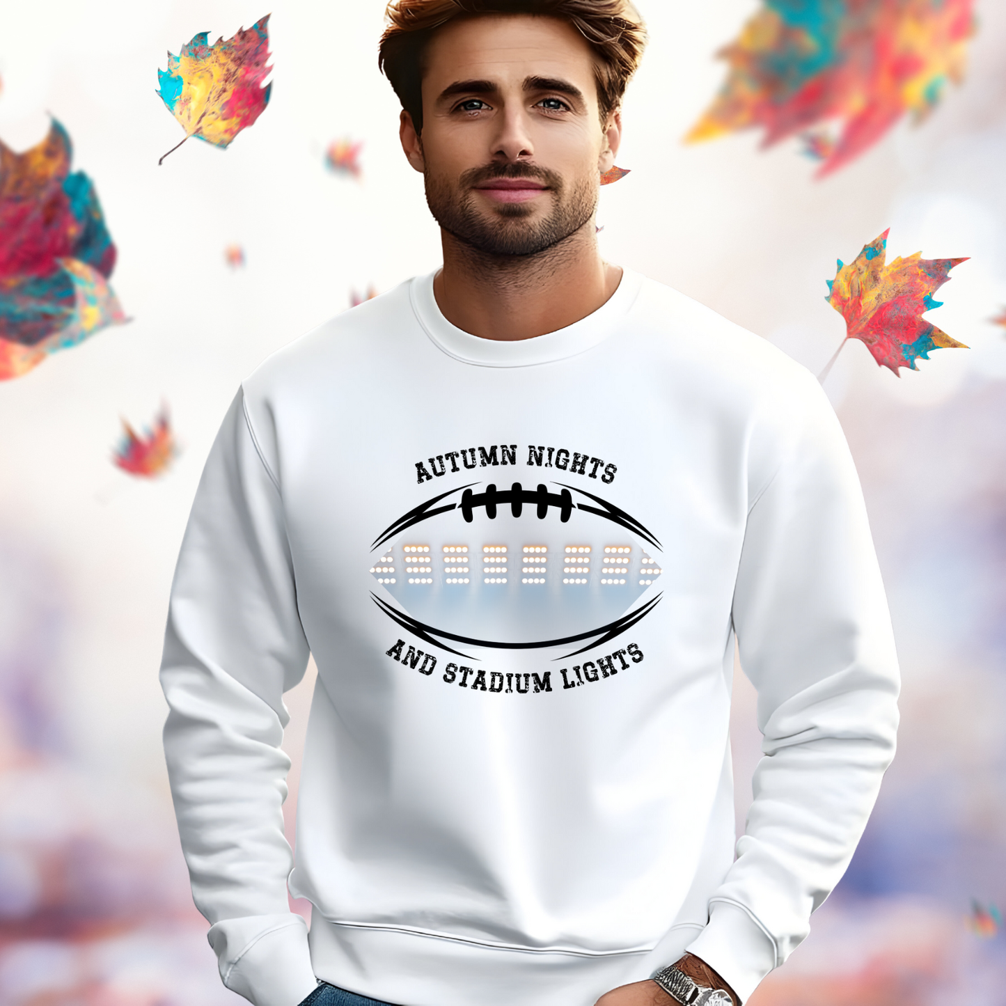 Autumn Nights & Stadium Lights Crewneck Sweatshirt