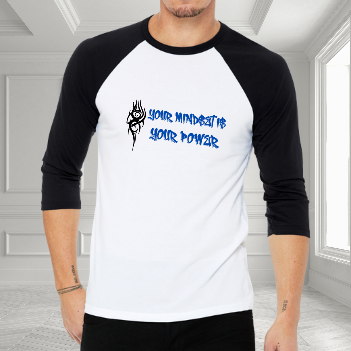Your Mindset Is Your Power Baseball Tee