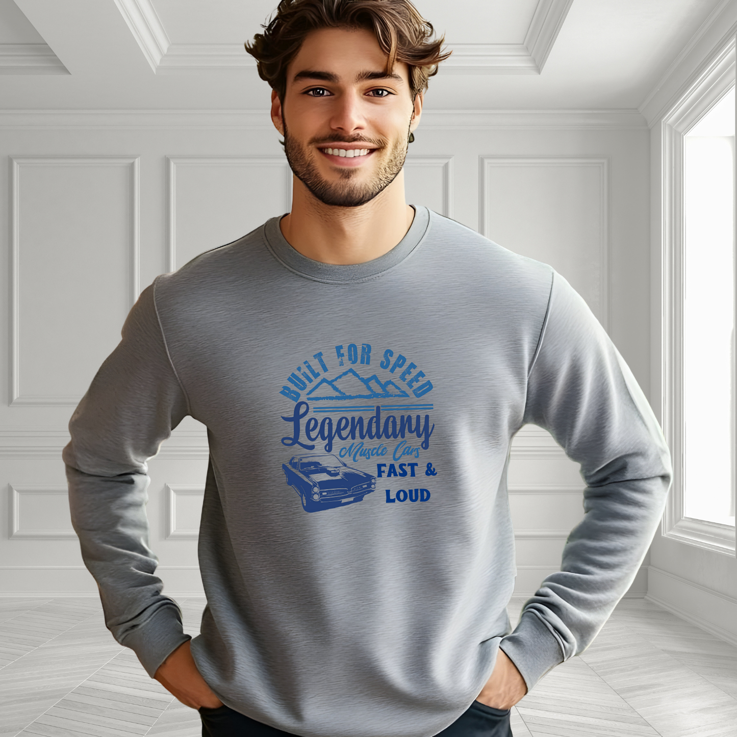 Legendary Muscle Car Crewneck Sweatshirt