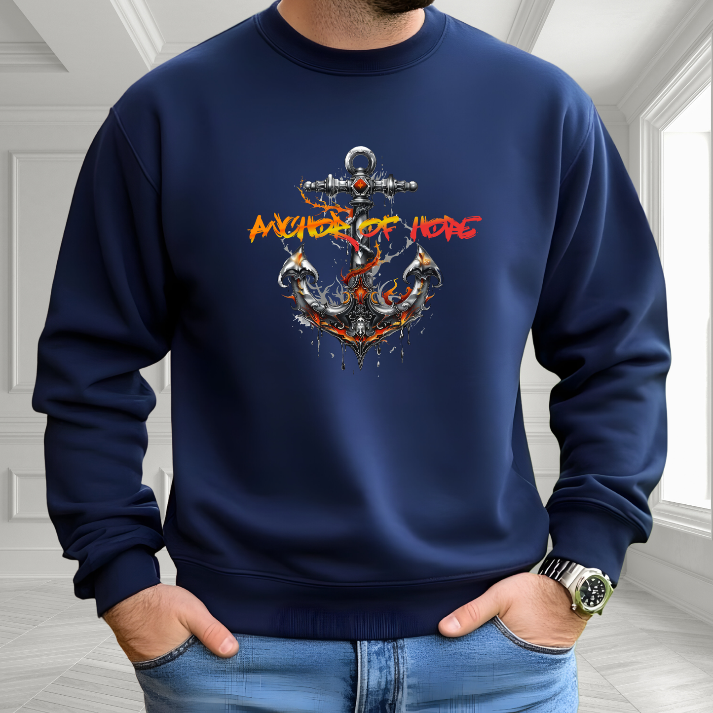 Anchor Of Hope Crewneck Sweatshirt
