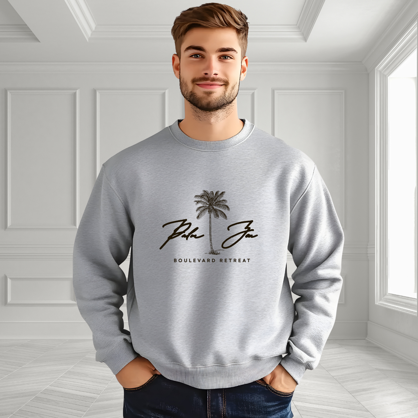 Palm Zen Crewneck Sweatshirt