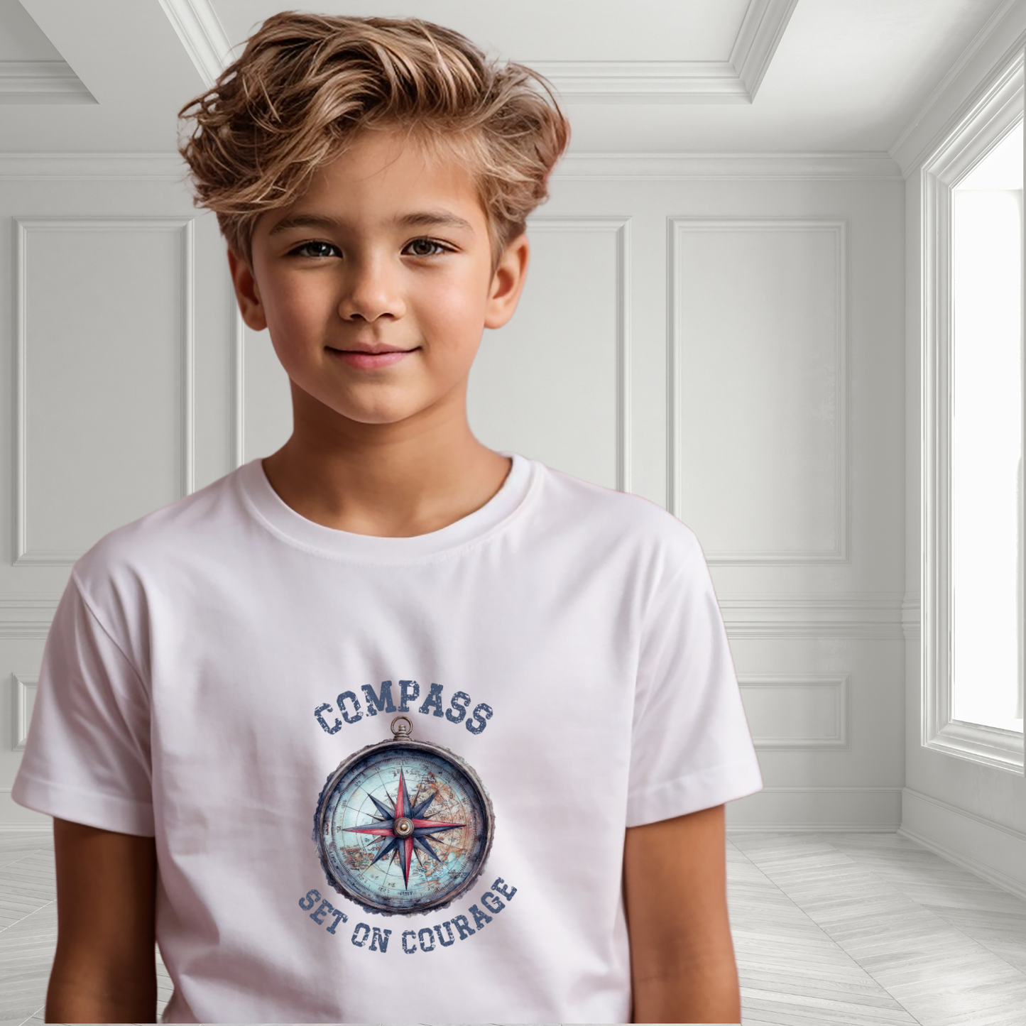 Compass Set On Courage Toddler T-Shirt