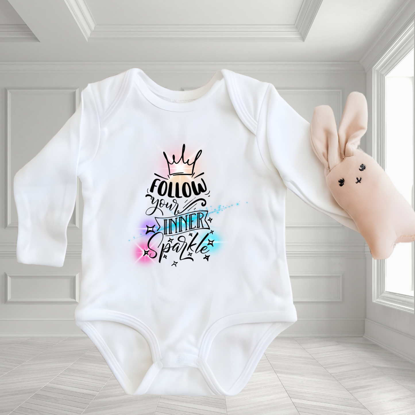 Follow Your Inner Sparkle Infant Long Sleeve Onesie