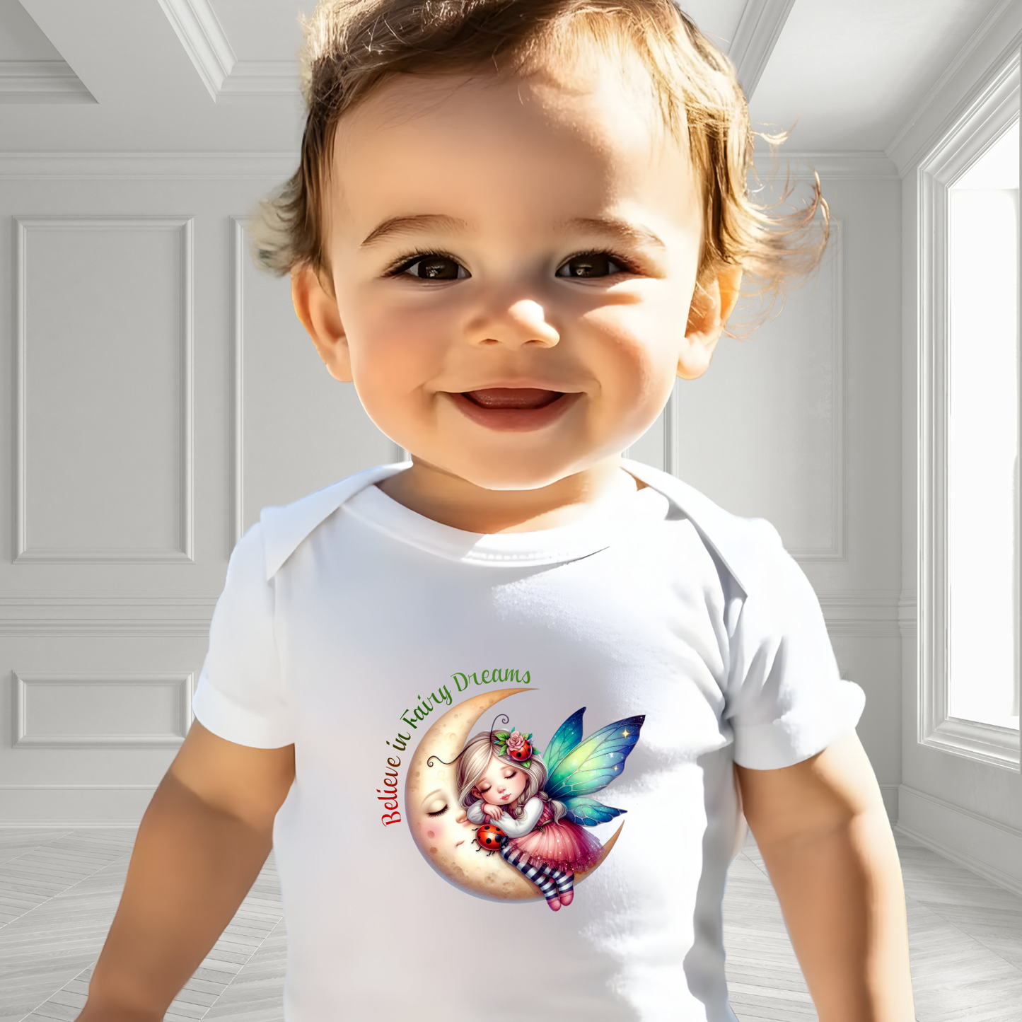 Believe In Fairy Dreams Infant Short Sleeve Onesie