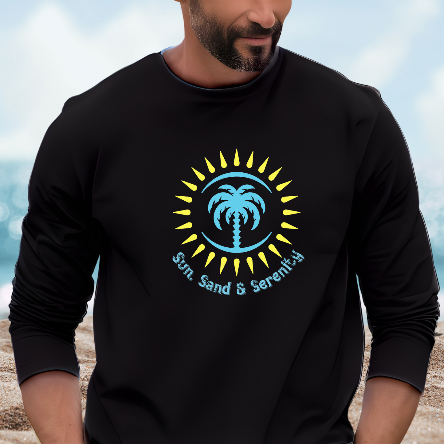 Sun Sand And Serenity Long Sleeve Tee