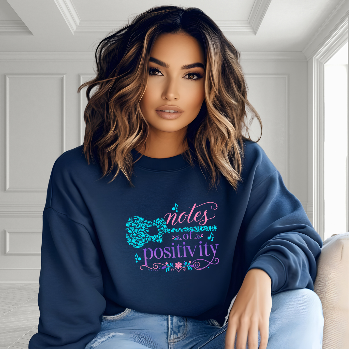 Notes Of Positivity Crewneck Sweatshirt