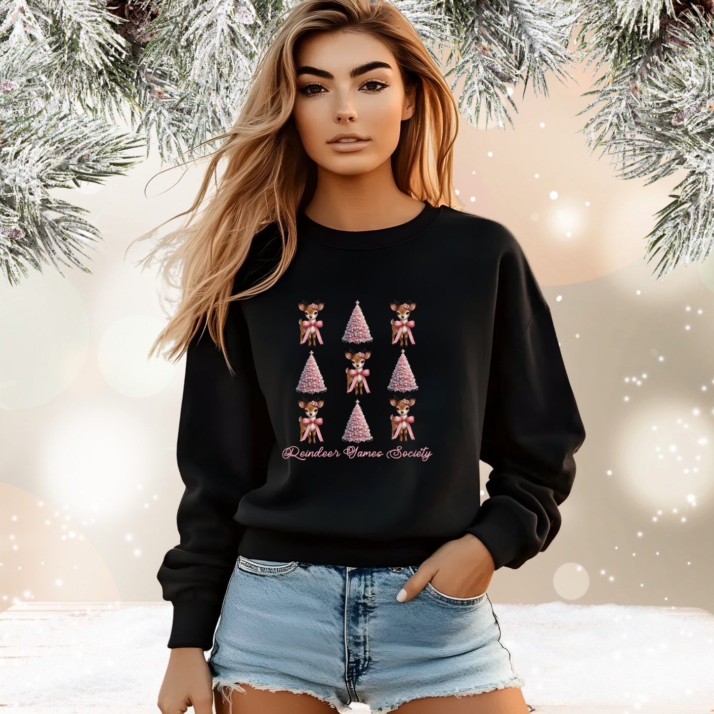 Reindeer Games Society Crewneck Sweatshirt