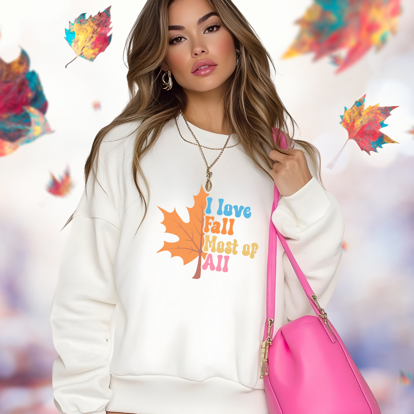I Love Fall Crewneck Sweatshirt