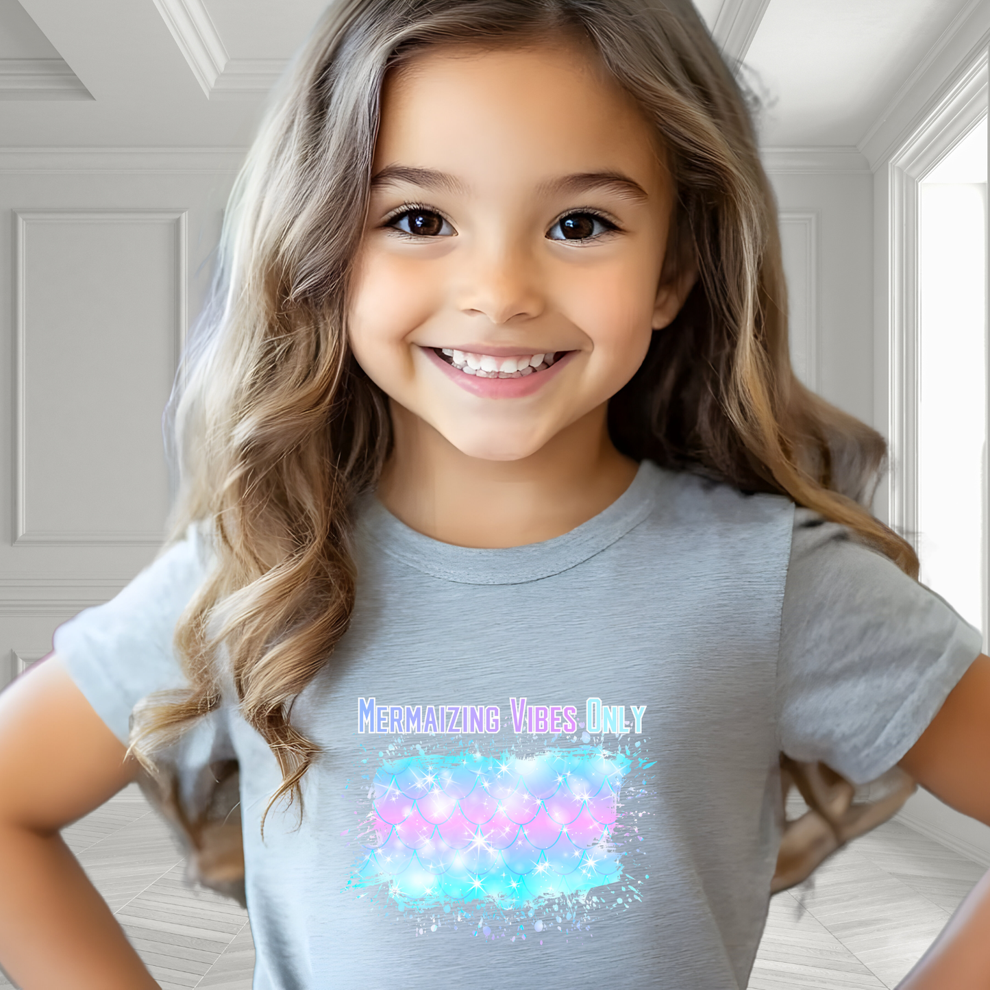 Mermaizing Vibes Only Kid's T-Shirt