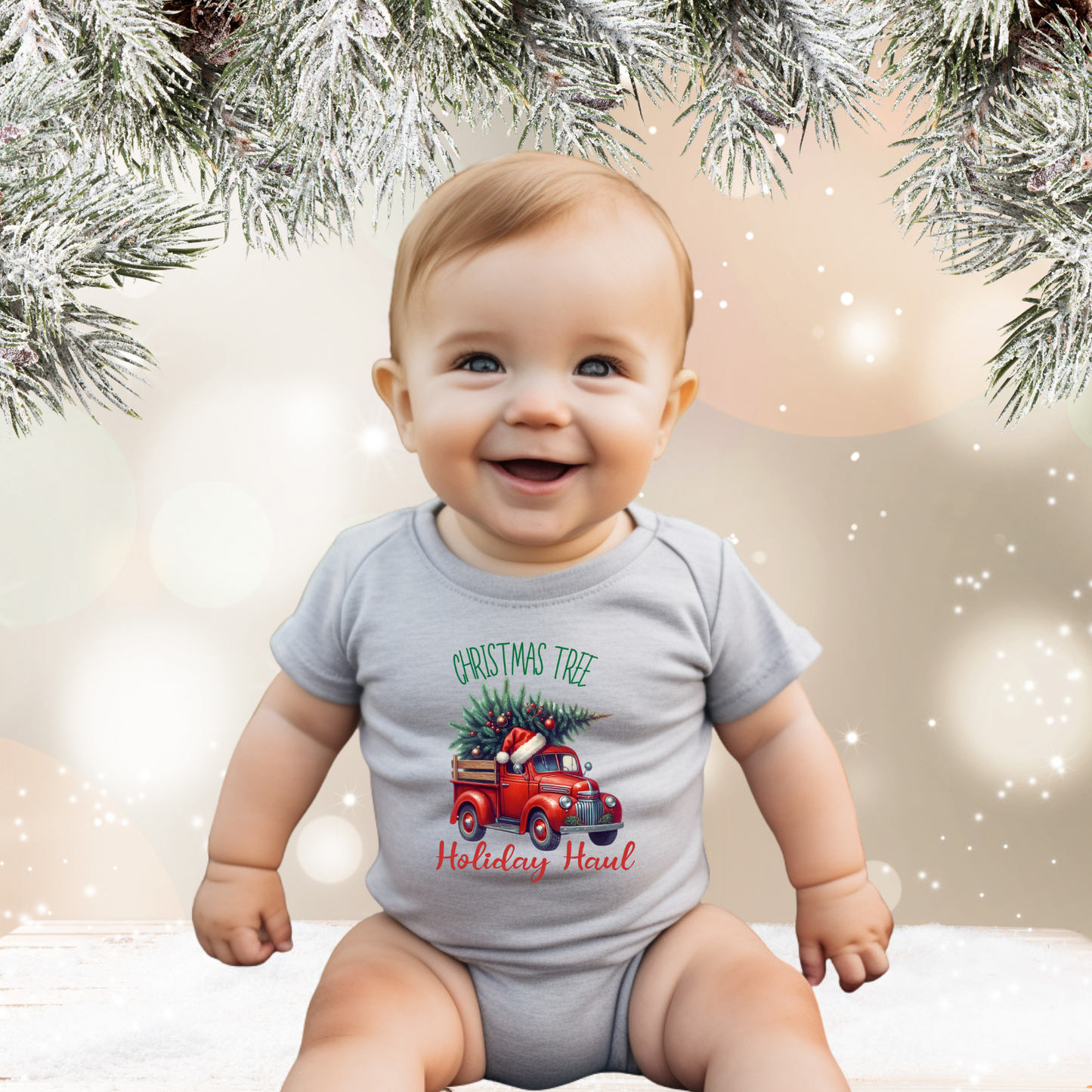 Holiday Haul Infant Short Sleeve Onesie