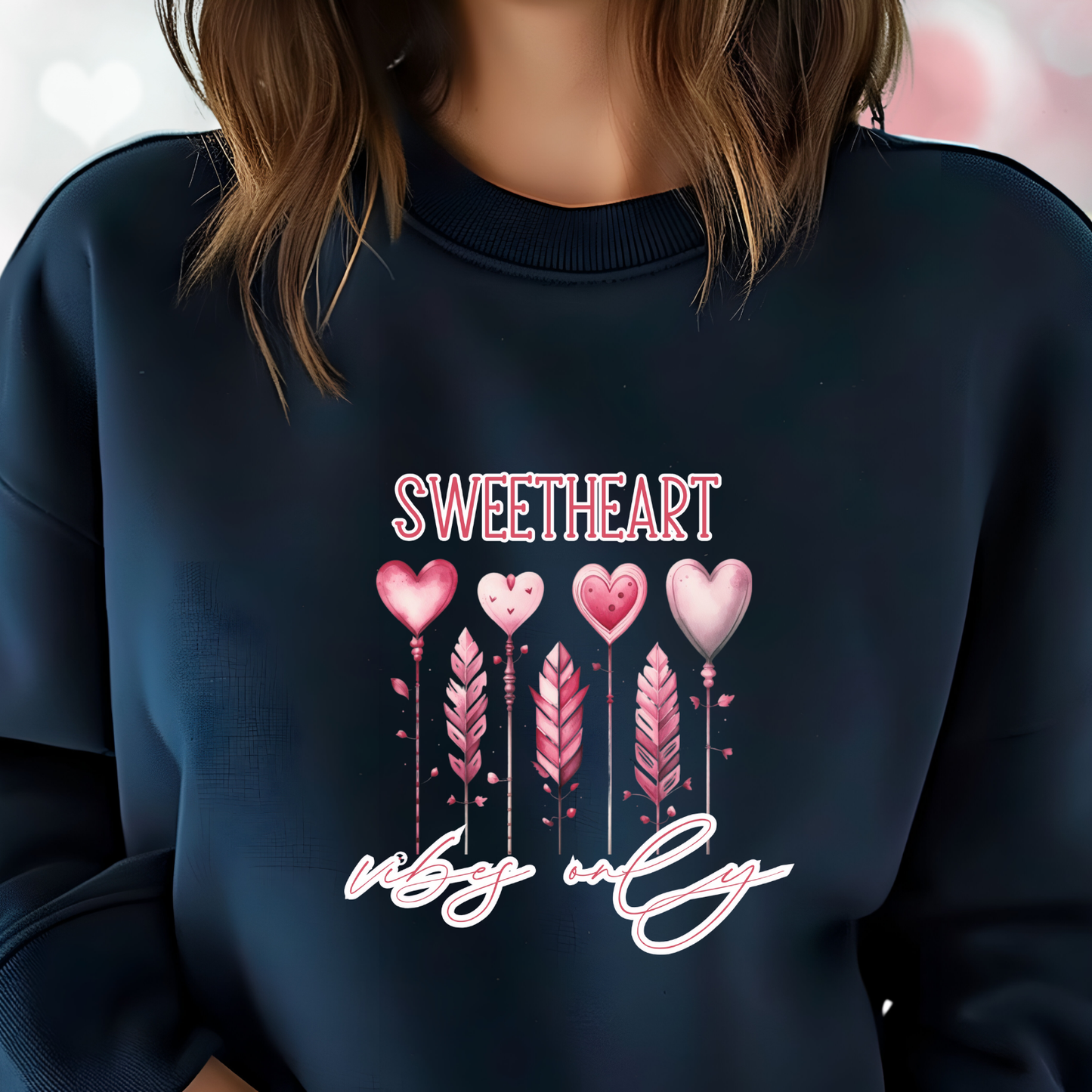 Sweetheart Vibes Only Crewneck Sweatshirt