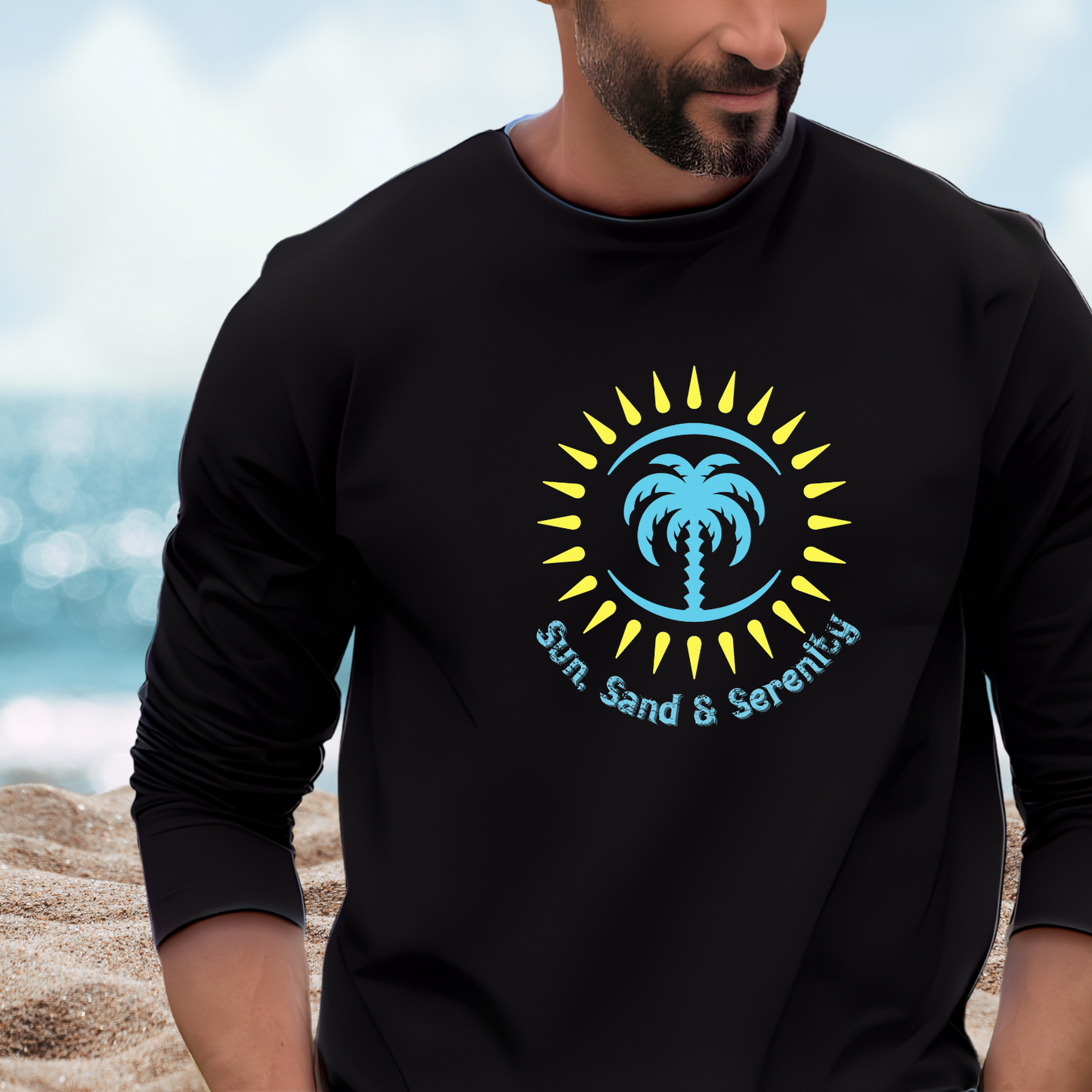 Sun Sand And Serenity Long Sleeve Tee