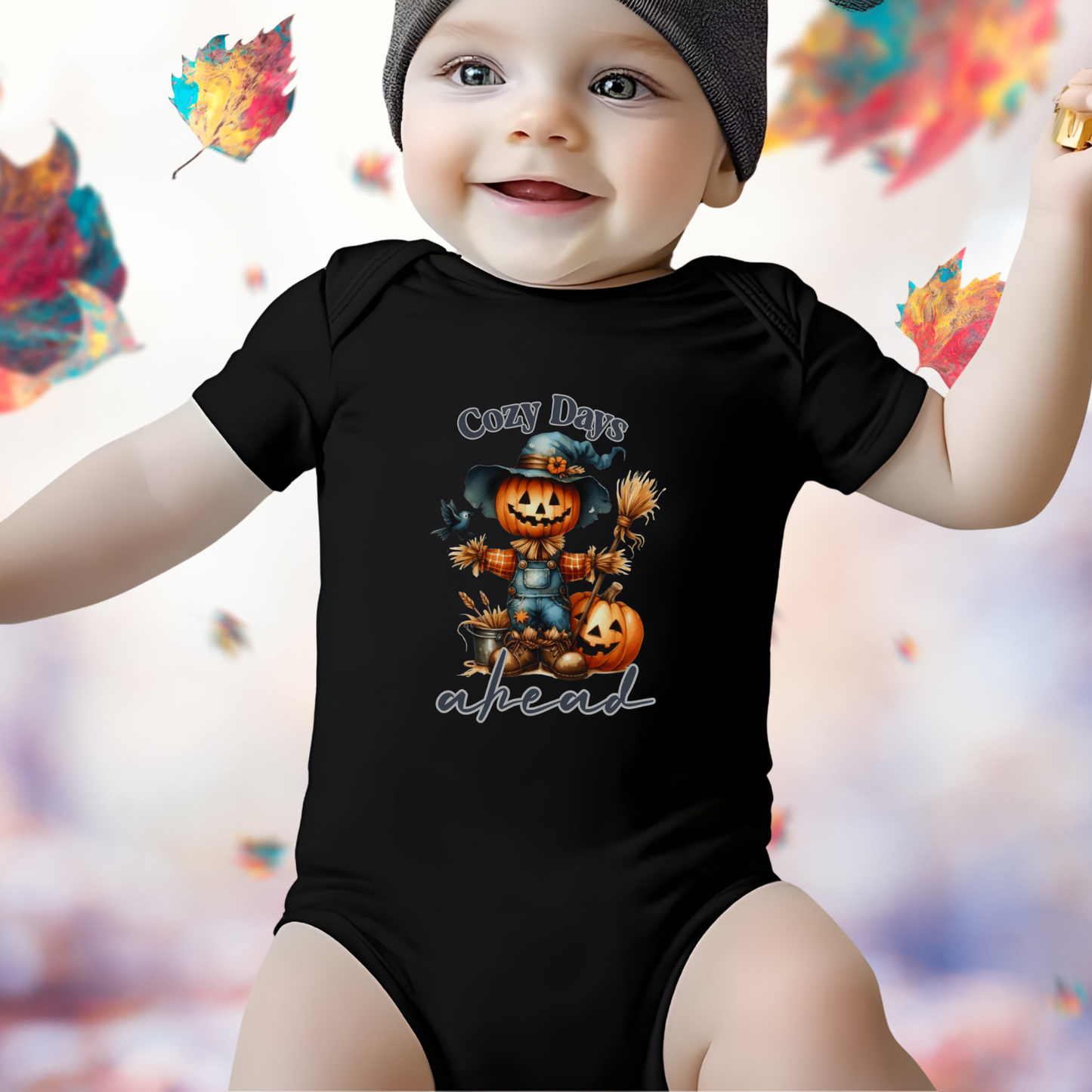 Cozy Days Ahead Infant Short Sleeve Onesie