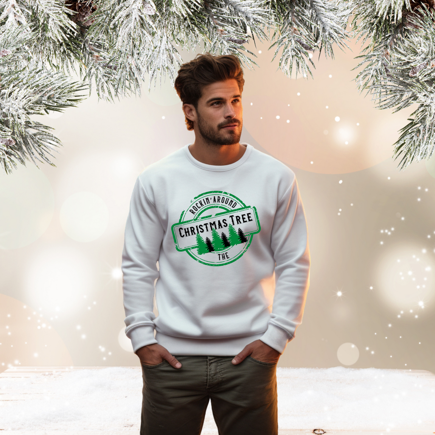 Rockin’ Around The Christmas Tree Crewneck Sweatshirt