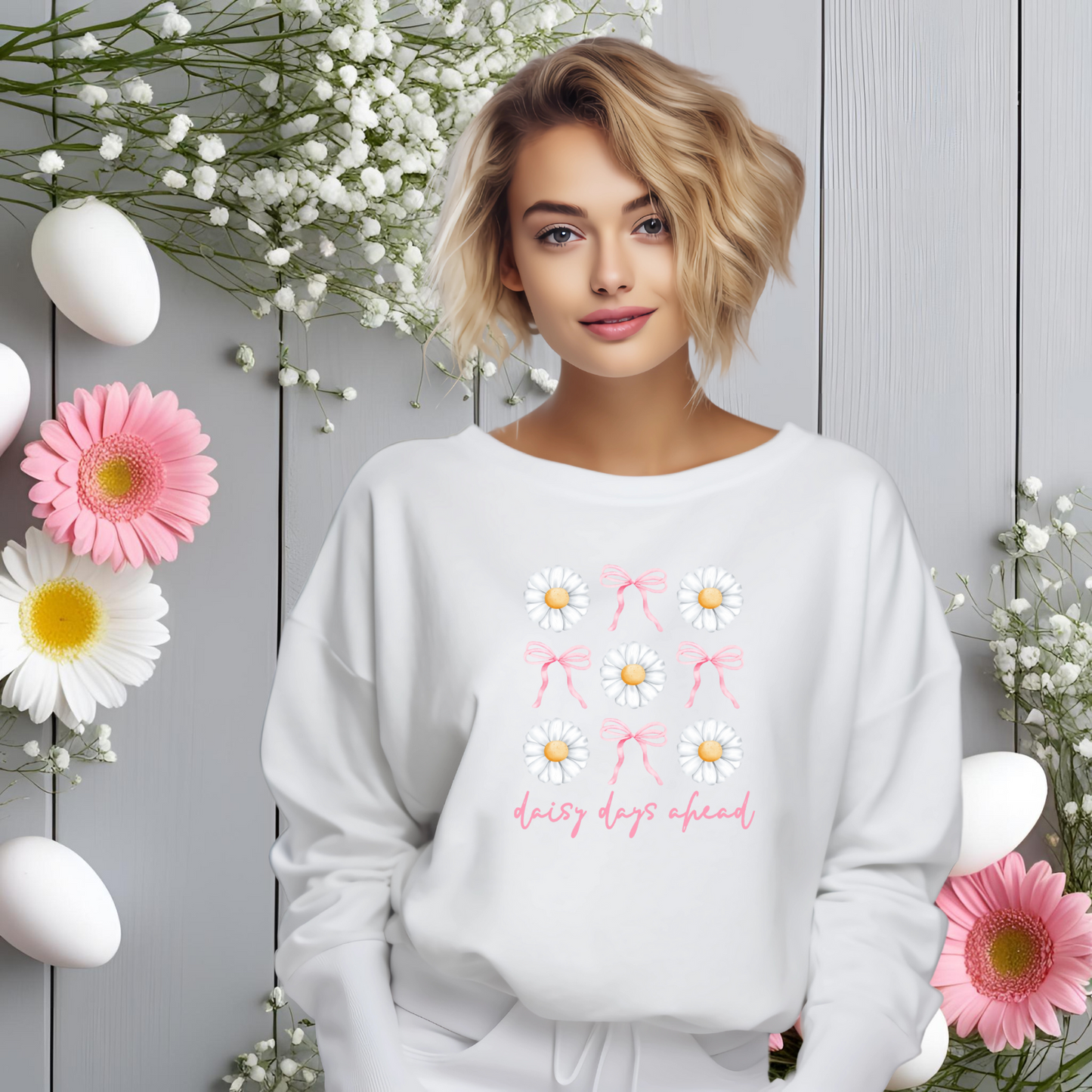 Daisy Days Ahead Crewneck Sweatshirt