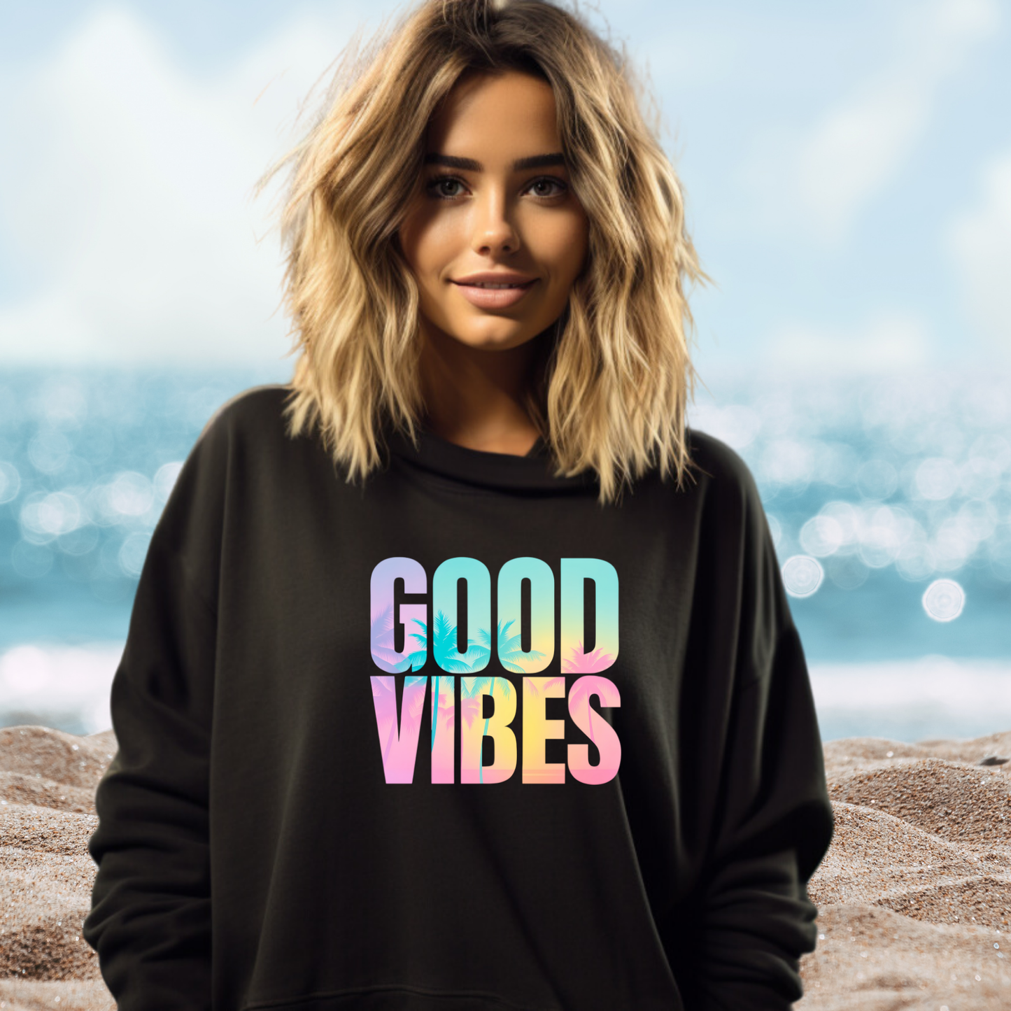 Good Vibes Summer Crewneck Sweatshirt