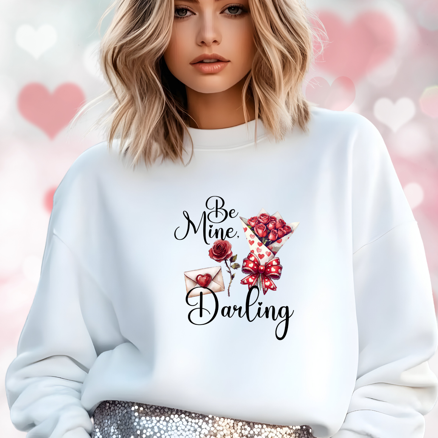 Be Mine, Darling Crewneck Sweatshirt