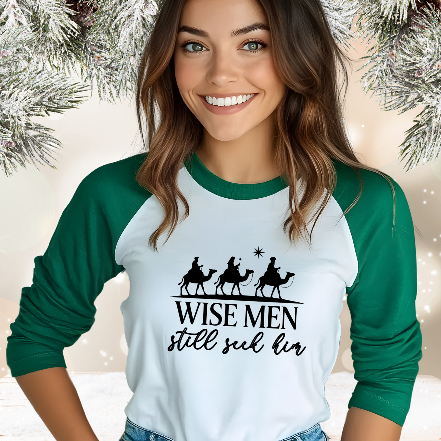 Wise Men Still Seek Him Baseball Tee