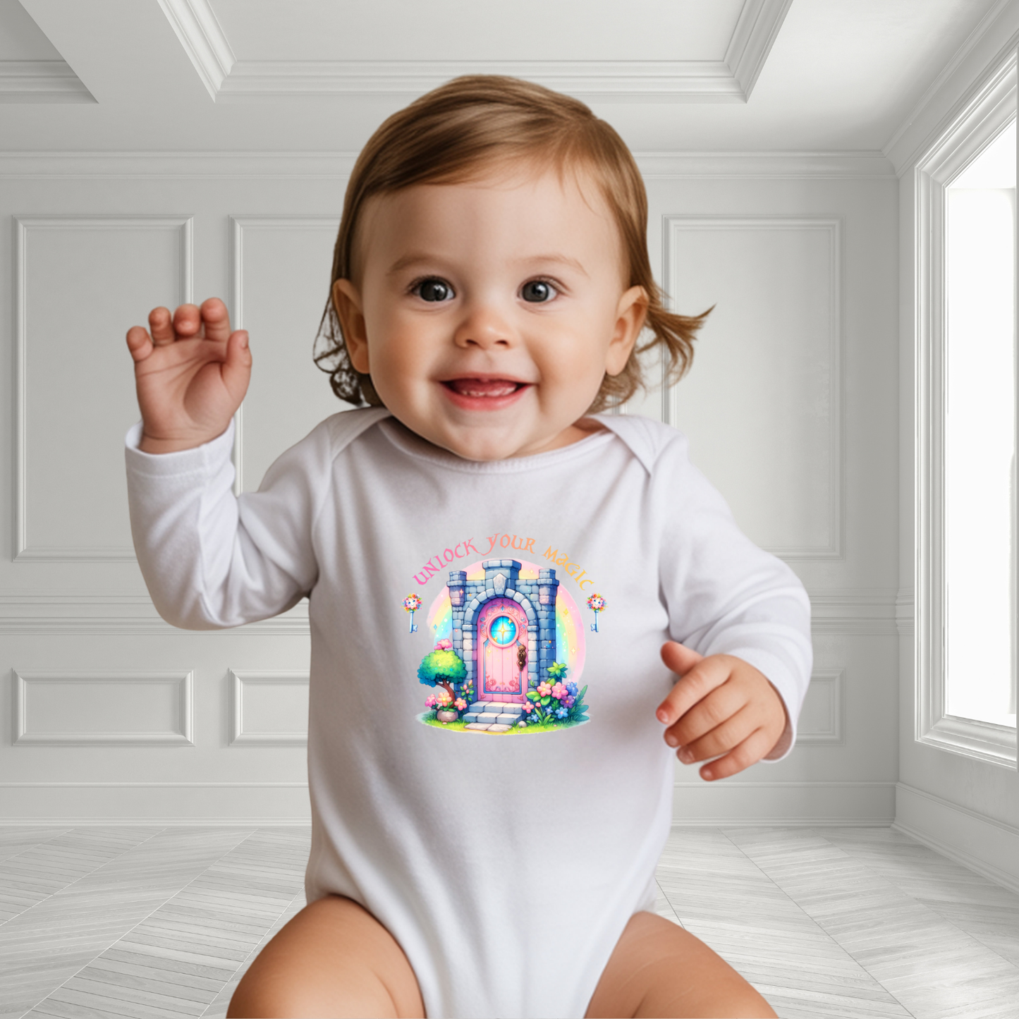 Unlock Your Magic Infant Long Sleeve Onesie