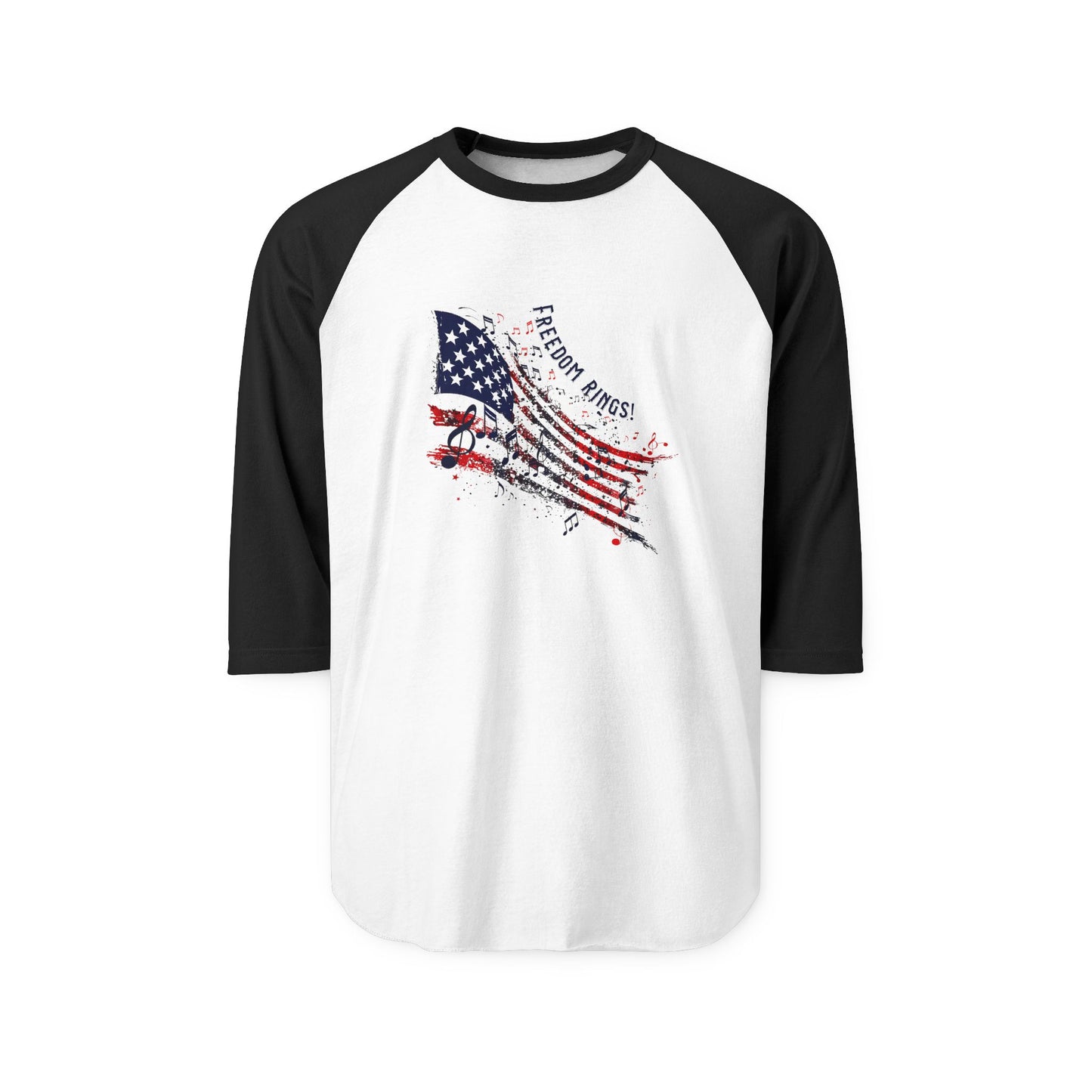 Freedom Rings Baseball Tee