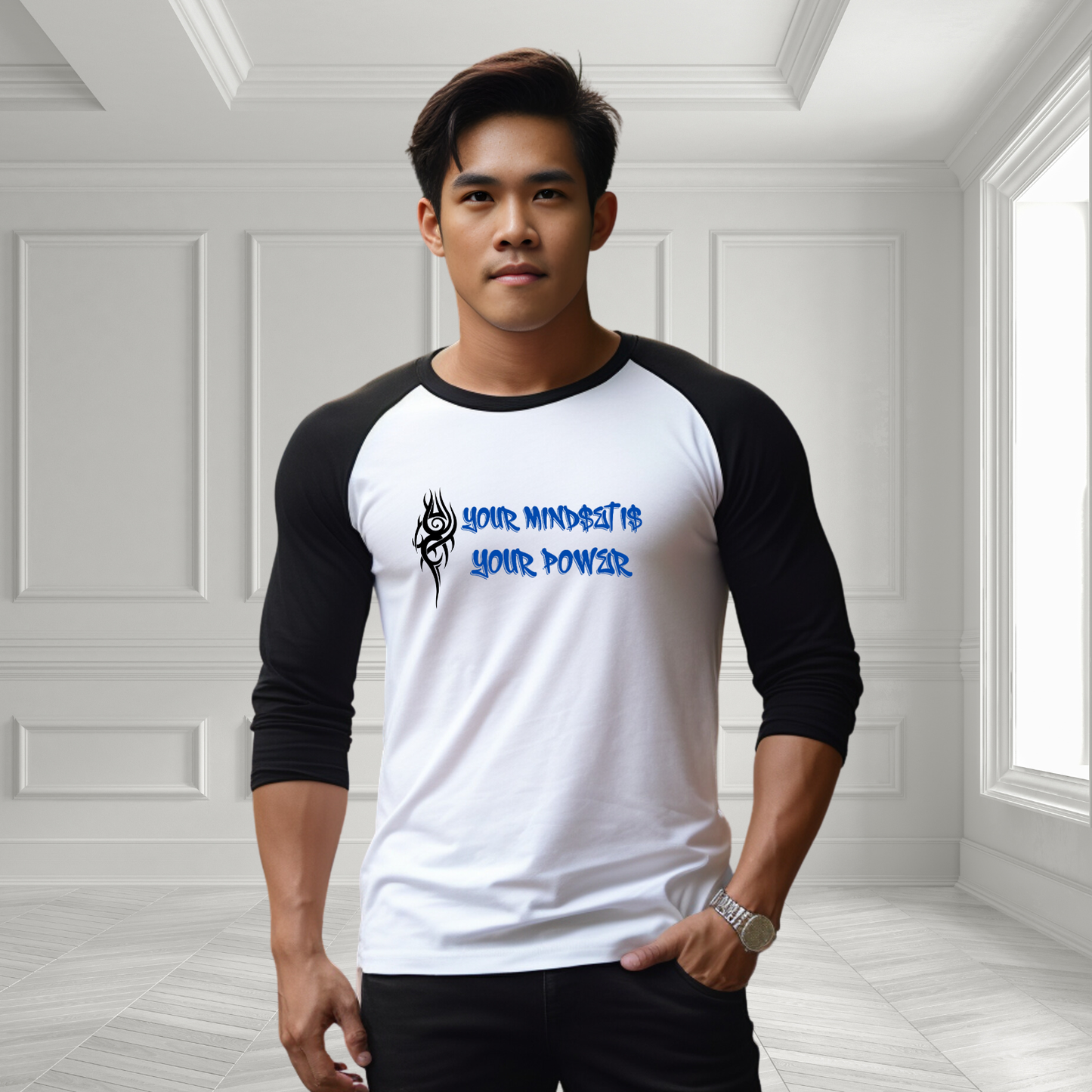 Your Mindset Is Your Power Baseball Tee
