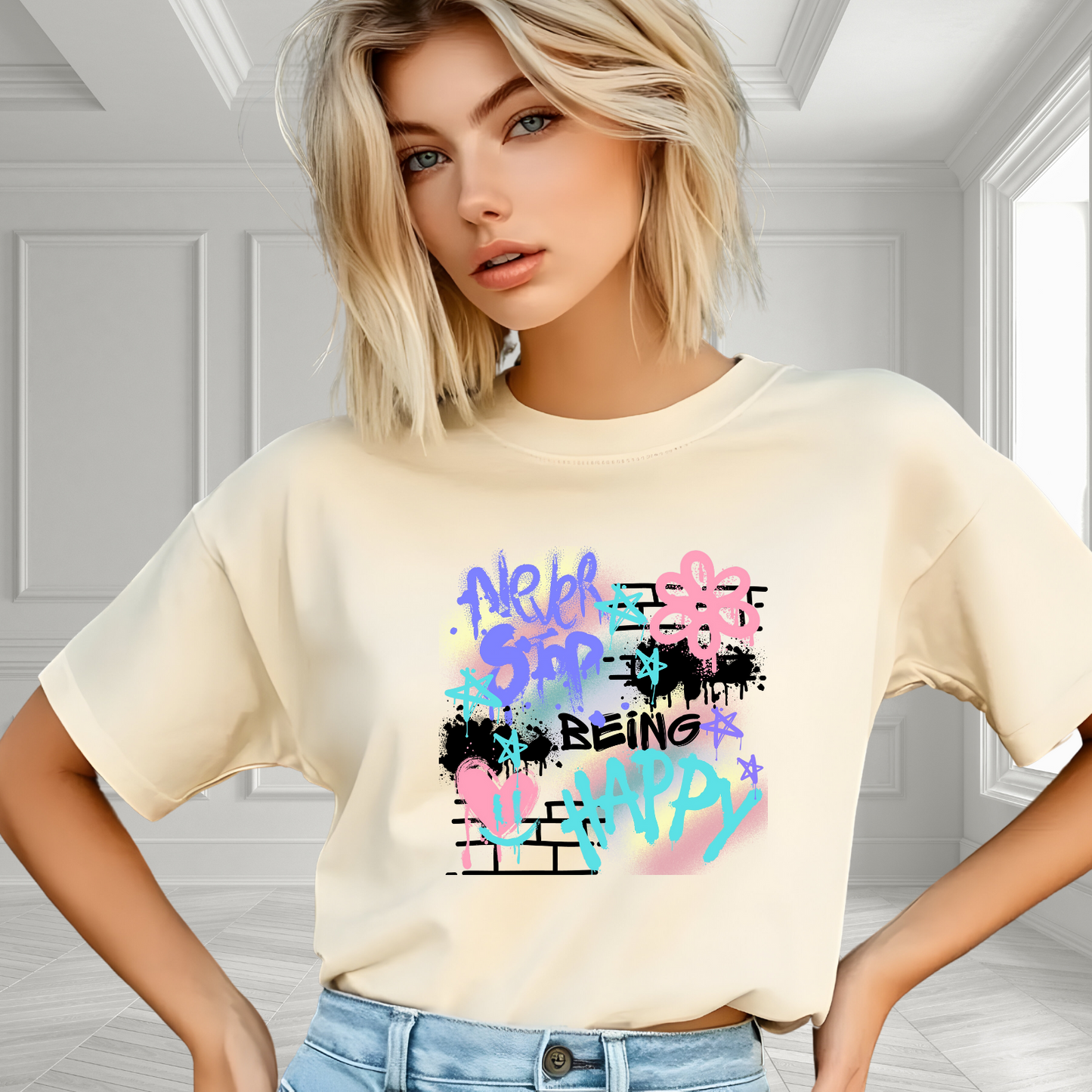 Never Stop Being Happy T-Shirt