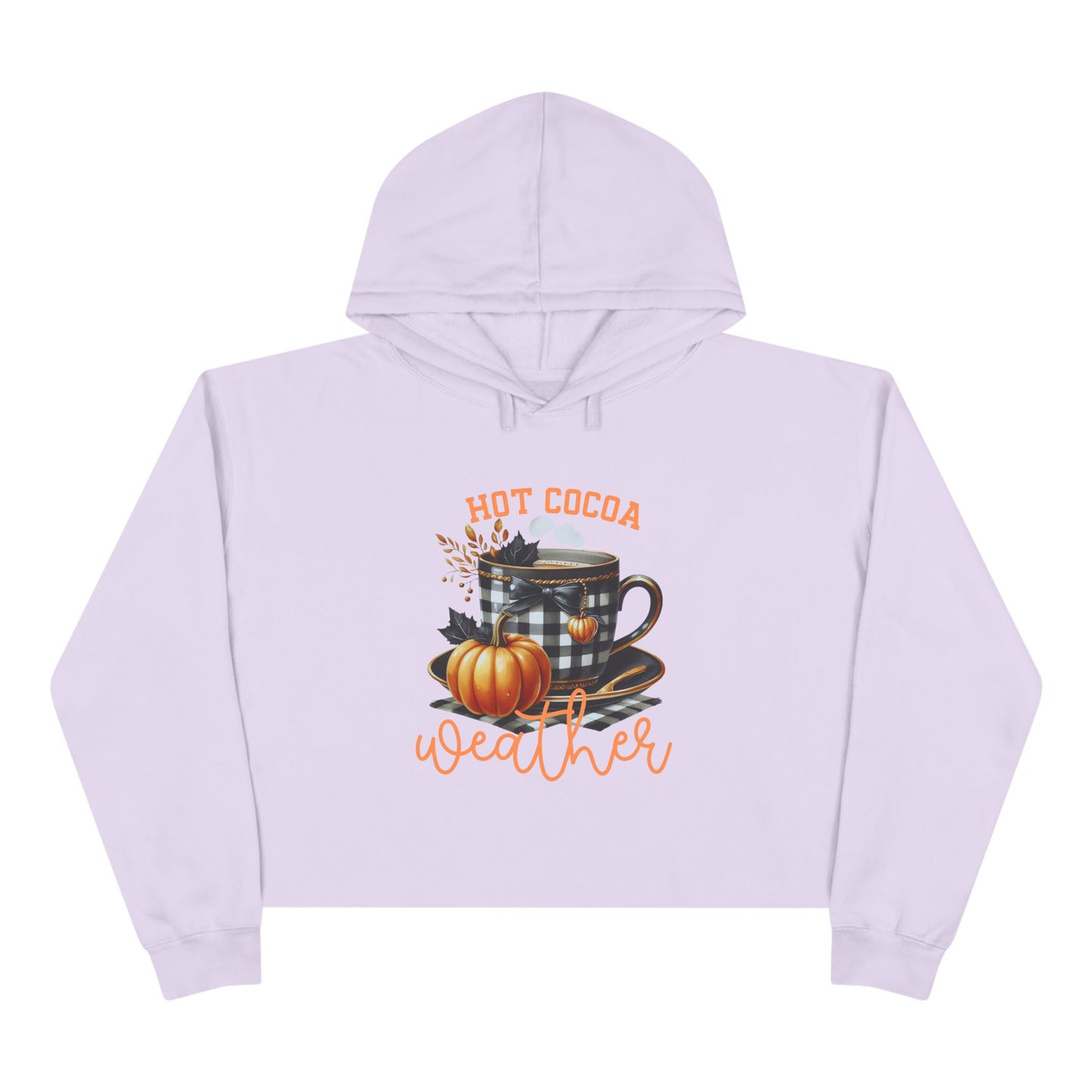 Hot Cocoa Weather Crop Hoodie