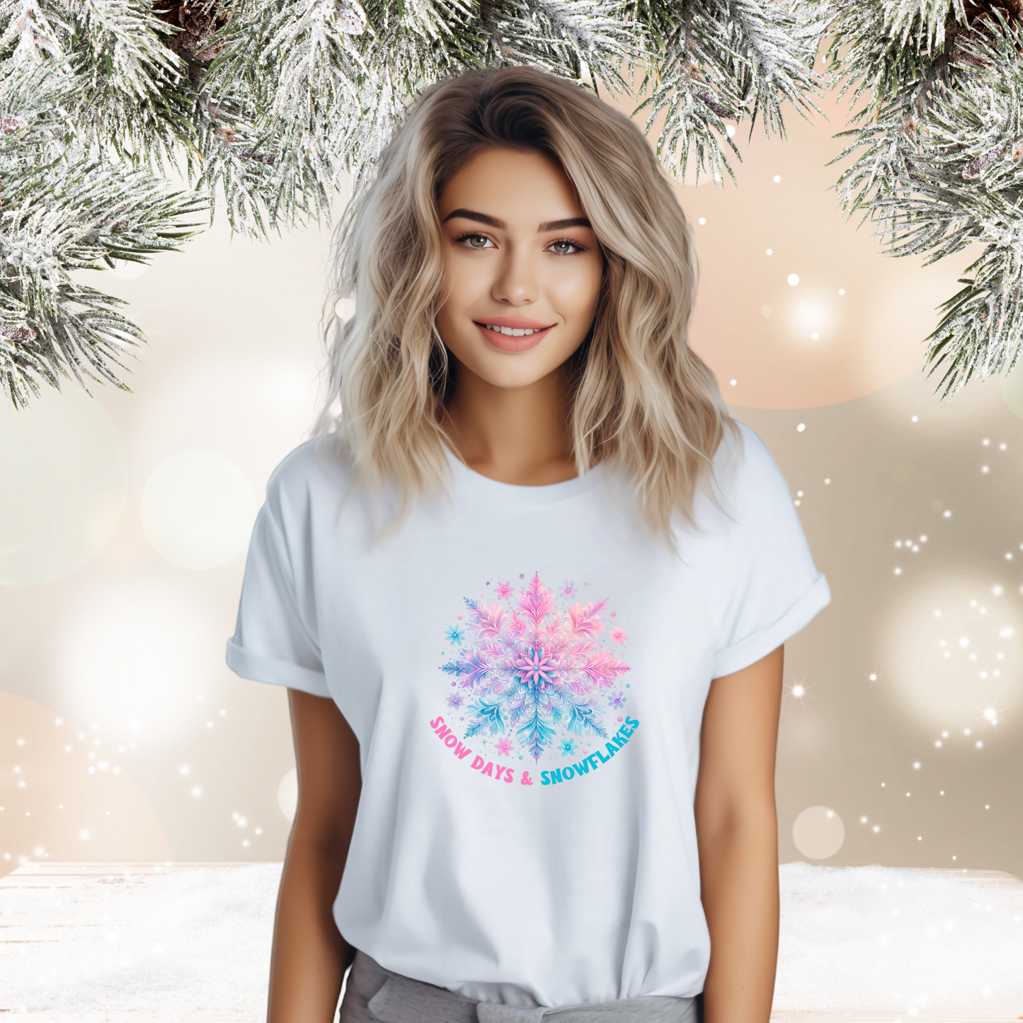 Snow Days & Snowflakes T‑Shirt